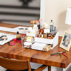 SuoXing Organisateur Maquillage coiffeuse transparent: solution pratique et facile à nettoyer.