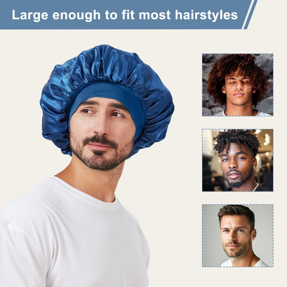 Bonnet Supaze satin usage quotidien: soin du visage, rasage, tâches ménagères.