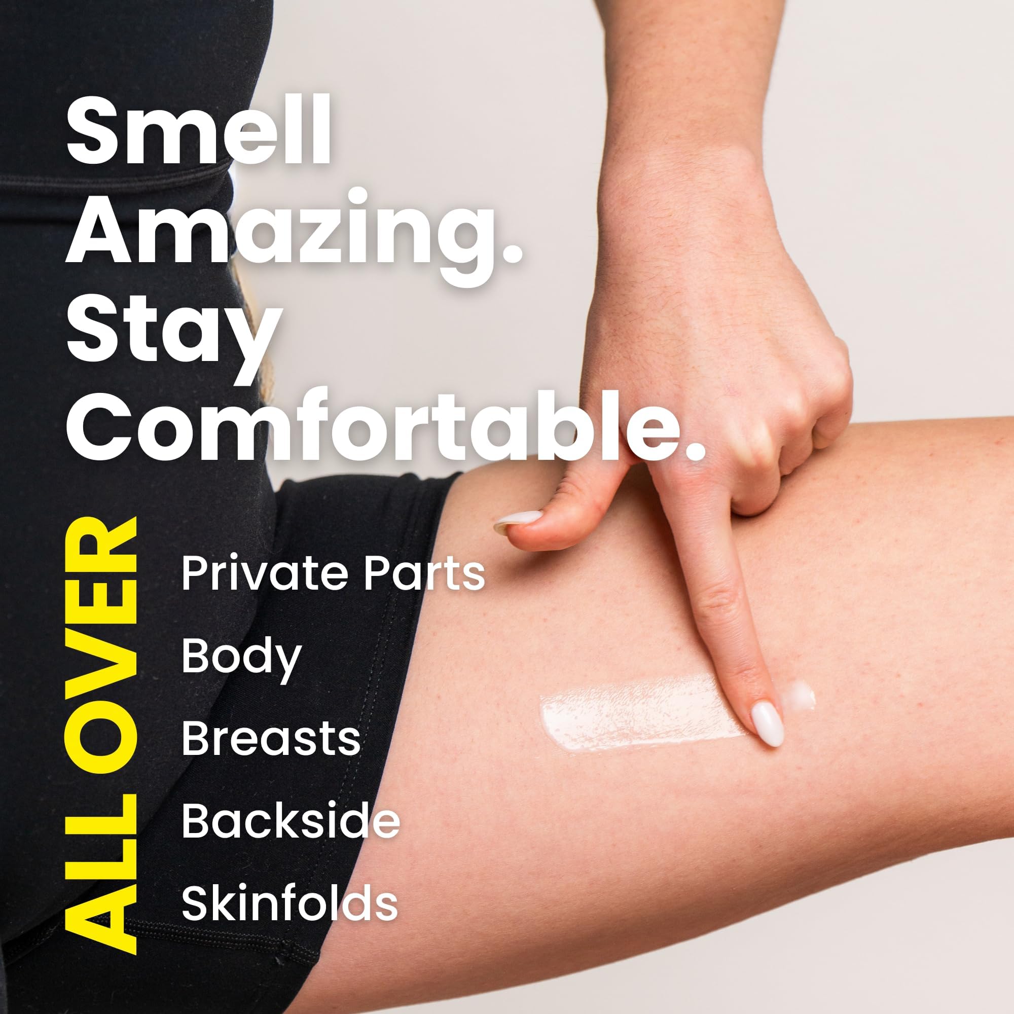 Super & Fresh Co déodorant lotion plis cutanes pour une protection discrète contre l’humidité.