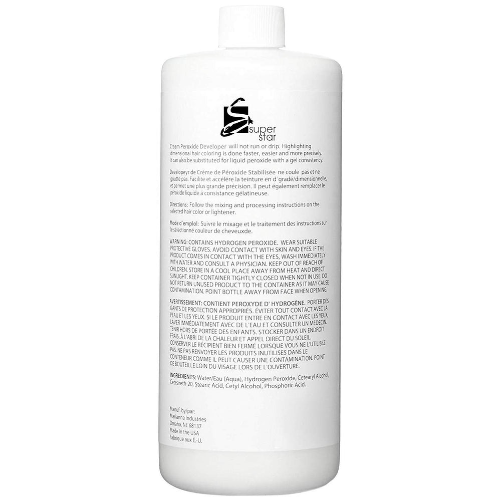 Super Star développeur crème 20v, texture gel pratique pour applications homogènes.