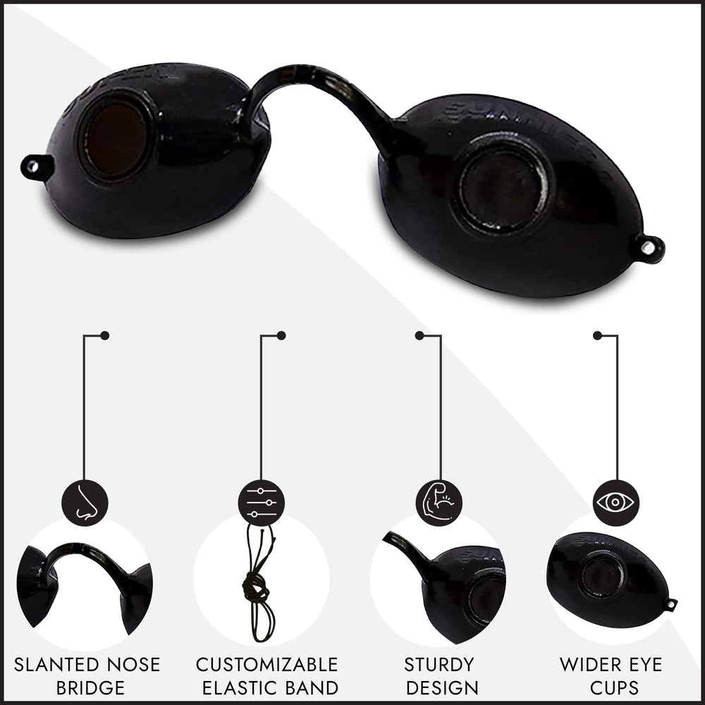 Super Sunnies lunettes pour bronzage, utilisables en position debout pour plus de souplesse.