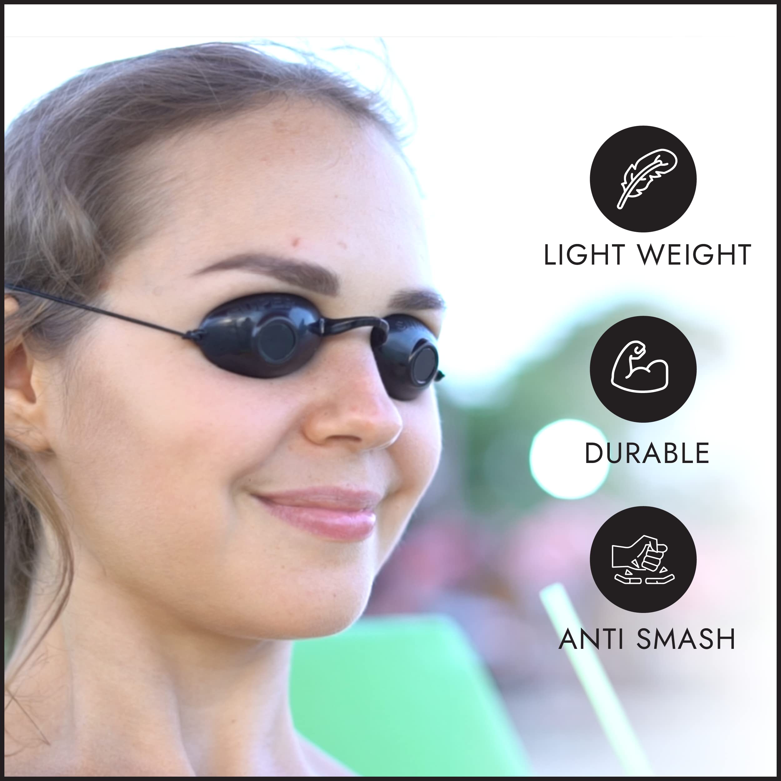 Super Sunnies protection oculaire unisexe, adaptée hommes et femmes pour tous les profils.