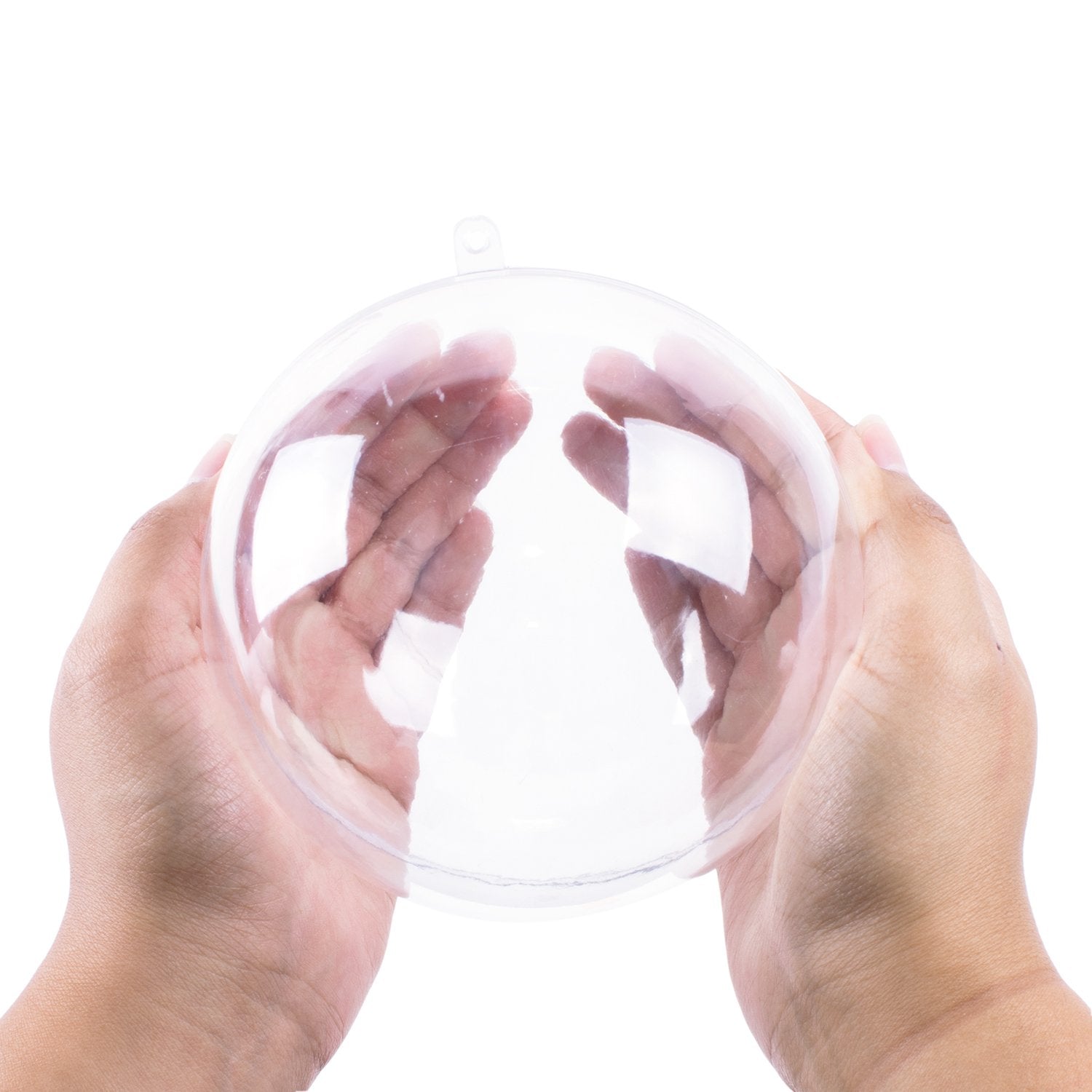 Super Z Outlet boules moulage bain plastique transparentes, parfaites pour créations DIY.