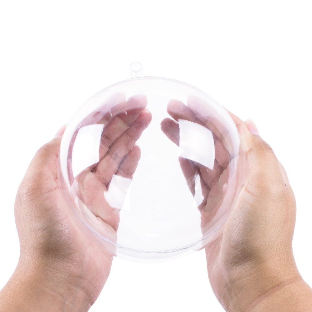 Super Z Outlet boules moulage bain plastique transparentes, parfaites pour créations DIY.