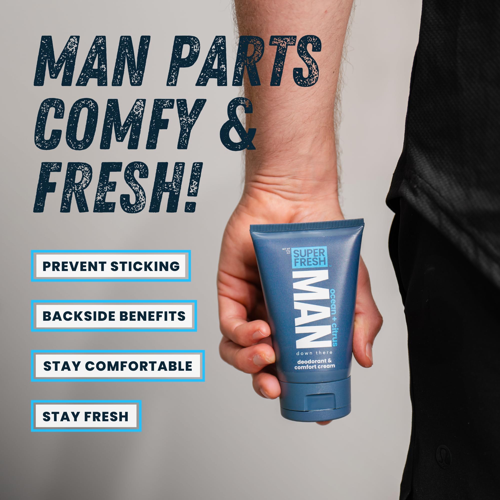 Super Fresh Co. texture légère pour absorption rapide et confort.