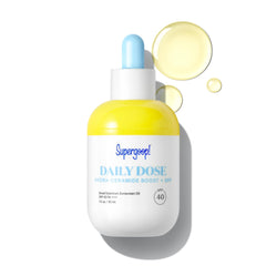 Supergoop Daily Dose Hydra-Ceramide, bouteille élégante, hydratation légère et protection UV.