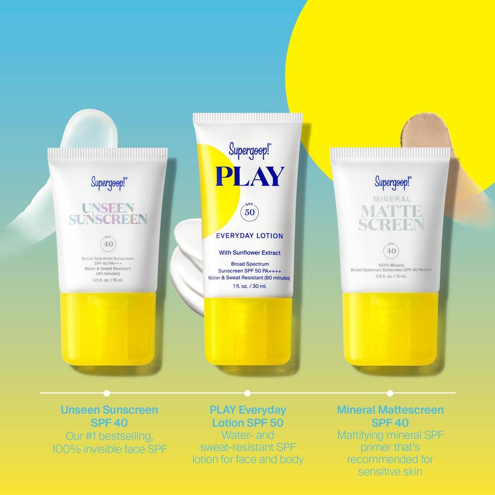 Texture gel Unseen Sunscreen: application légère et invisible sur la peau