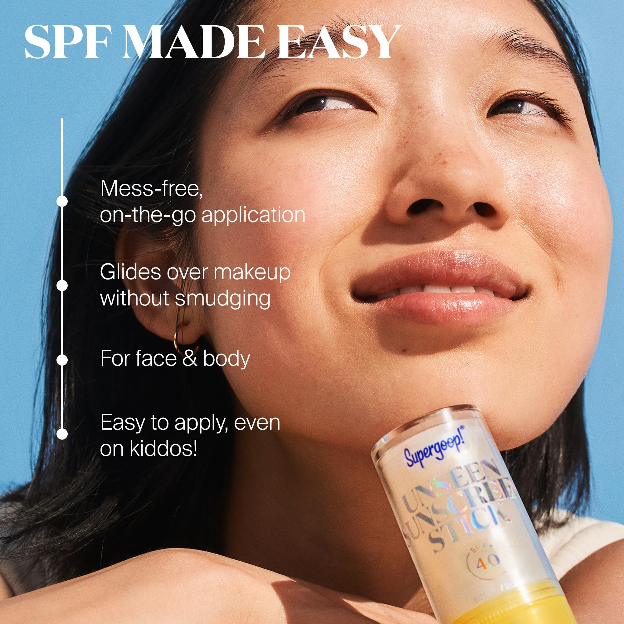 Texture qui glisse facilement au-dessus du maquillage