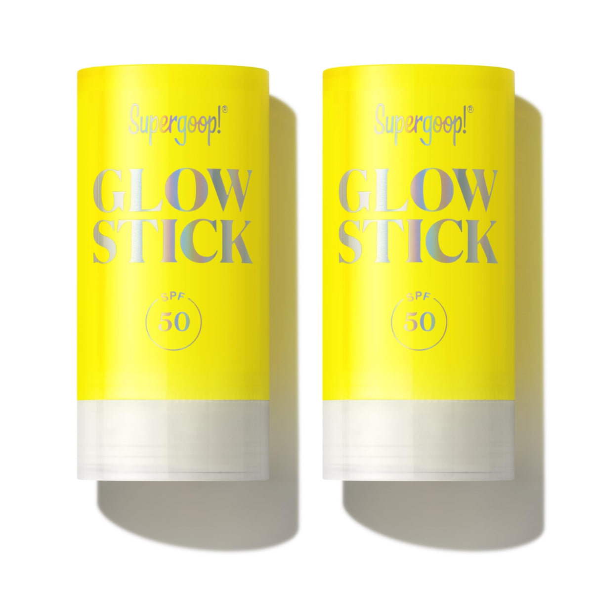 Glow Stick Supergoop: visage-poitrine-epaules, protection SPF et éclat lumineux.