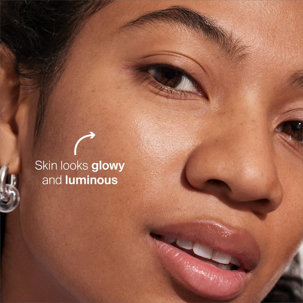 Supergoop Glowscreen Or Doré — acide hyaluronique pour hydratation durable.