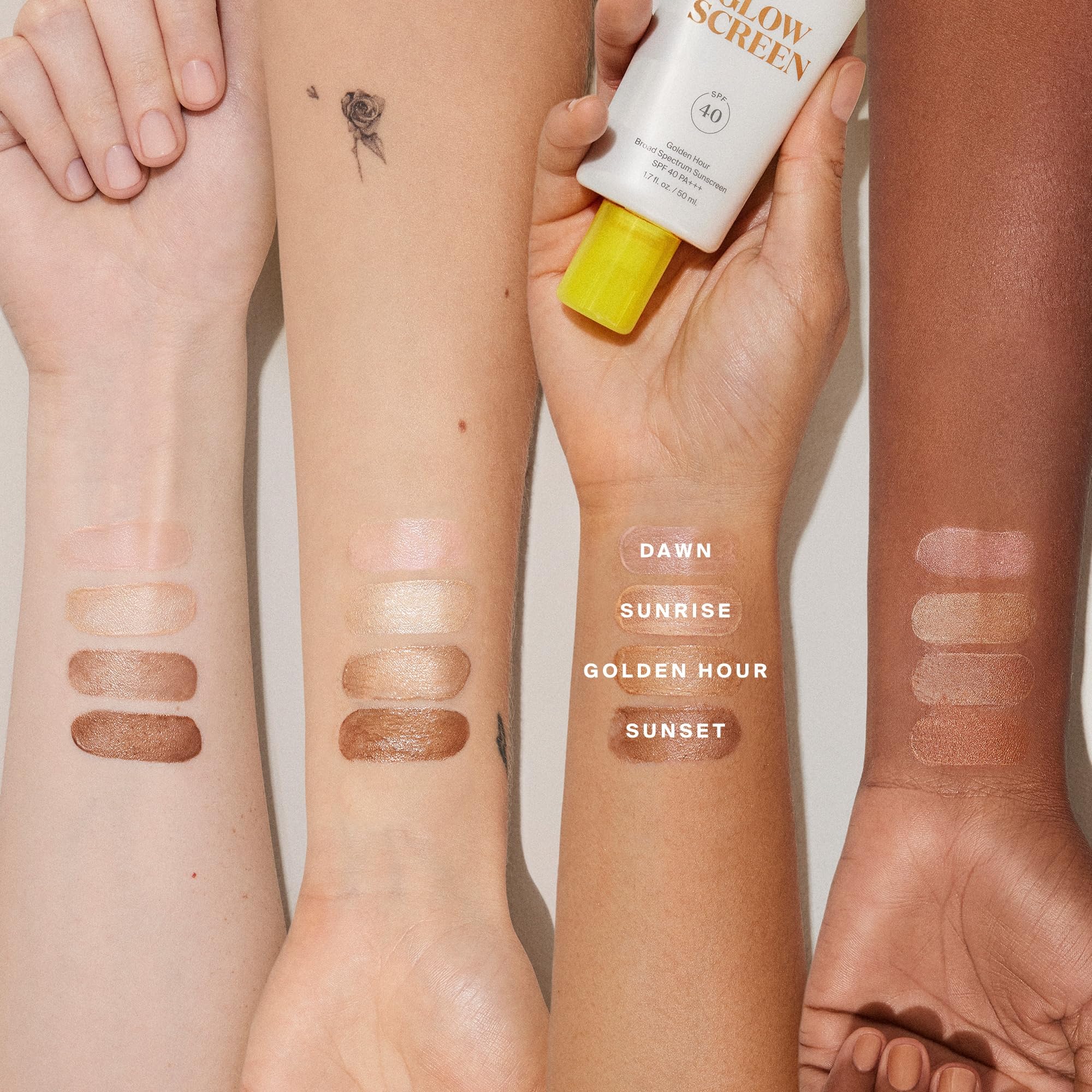 Supergoop Glowscreen Or Doré — base maquillage qui accroche le maquillage durablement.
