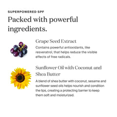 Supergoop Lipscreen Shine SPF40 brillance naturelle sur les lèvres, idéal au quotidien.