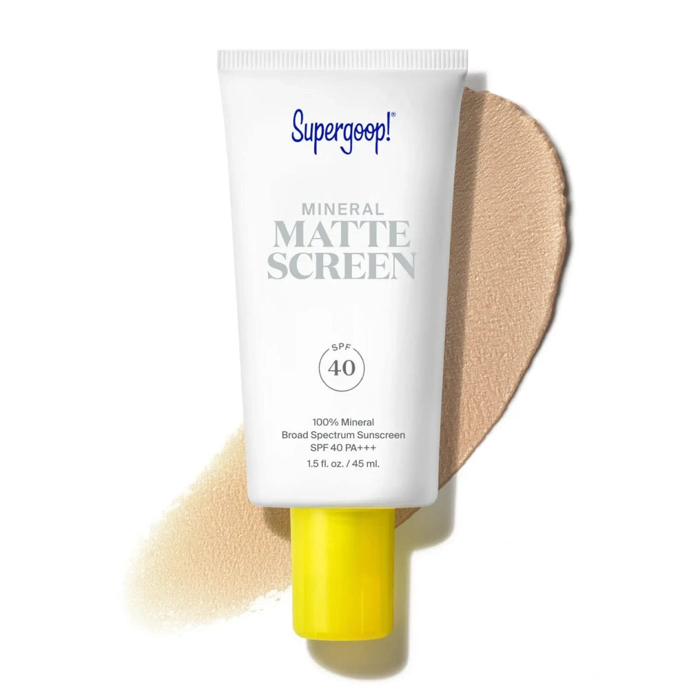 Supergoop! Mattescreen en bouteille 45 ml prête pour la protection quotidienne légère.