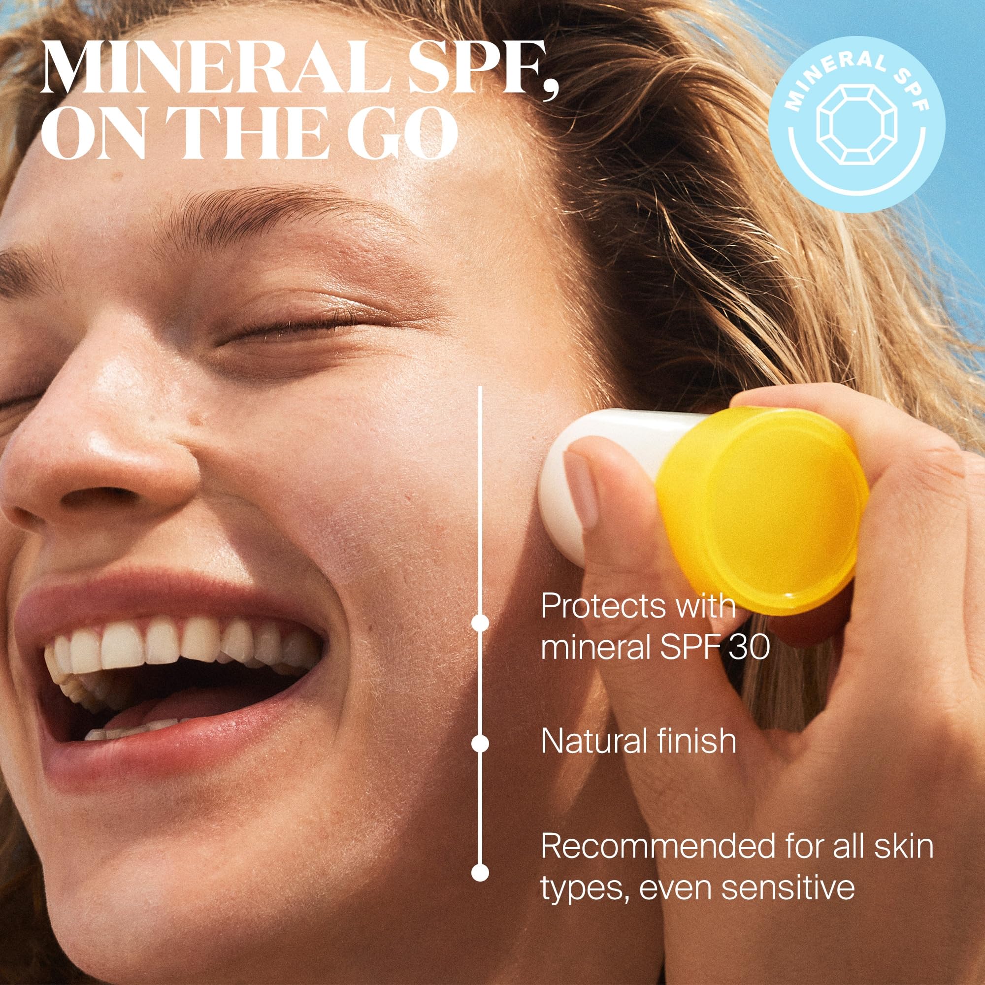 Supergoop! bâton minéral SPF 30 — oxyde de zinc pour une protection douce