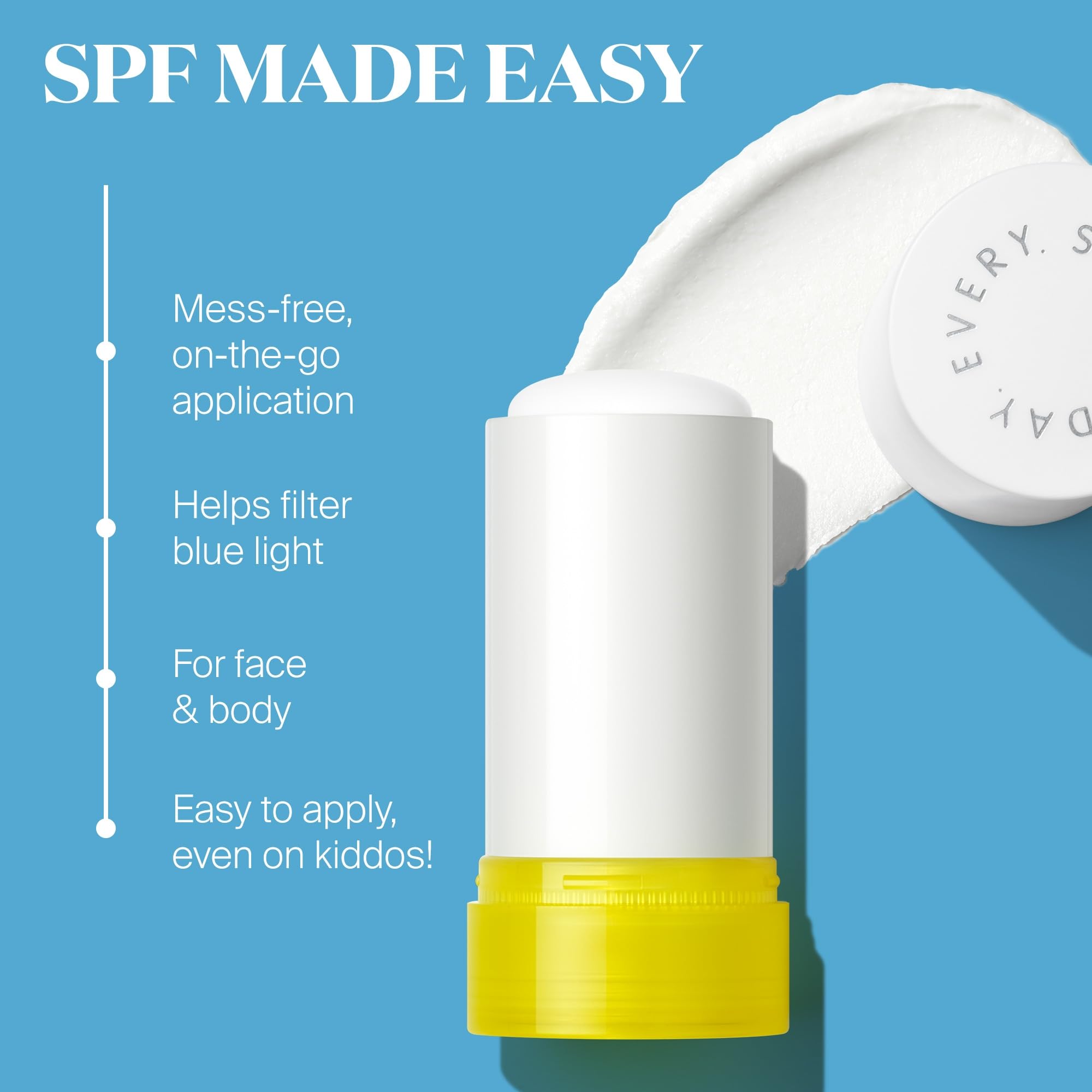 Supergoop! bâton minéral SPF 30 — poudres de silice absorbantes