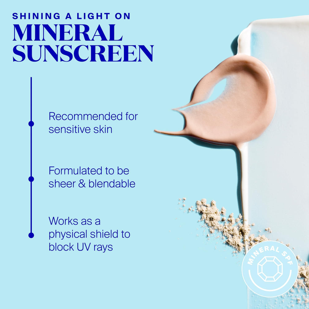 Supergoop! Mineral Sheerscreen acts as a makeup primer under foundation.