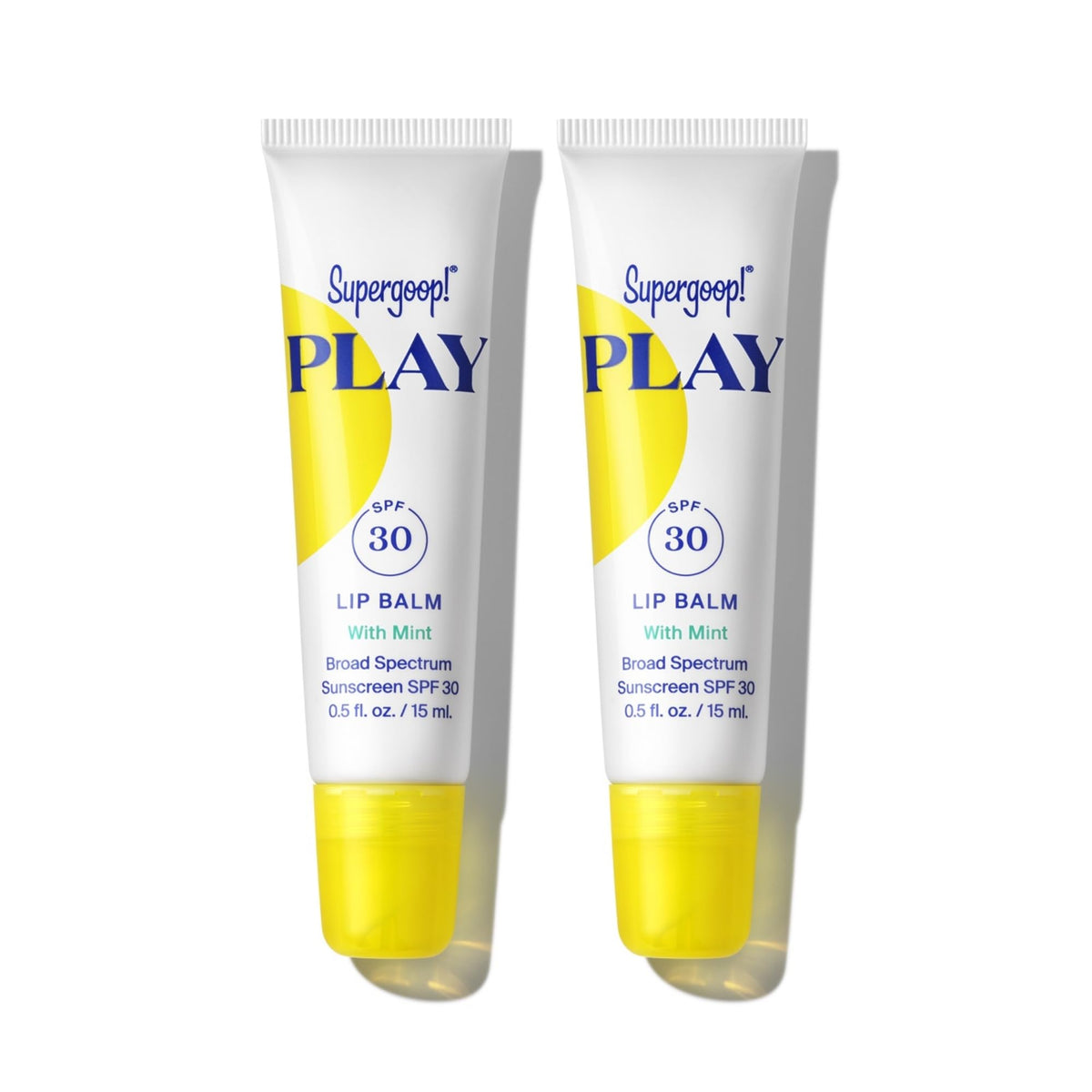 Supergoop PLAY baume à lèvres SPF30 menthe – hydratation durable avant l'exposition solaire.