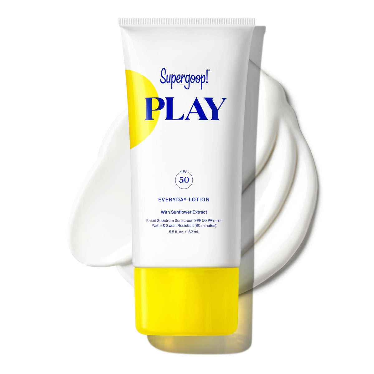 Supergoop PLAY Lotion SPF50, bouteille pratique, protection solaire quotidienne