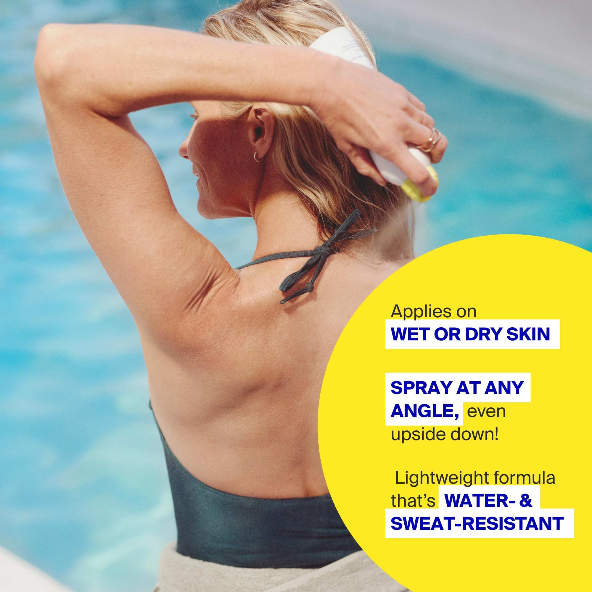 Supergoop PLAY SPF30 résistant à l'eau et à la sueur pendant 80 minutes.