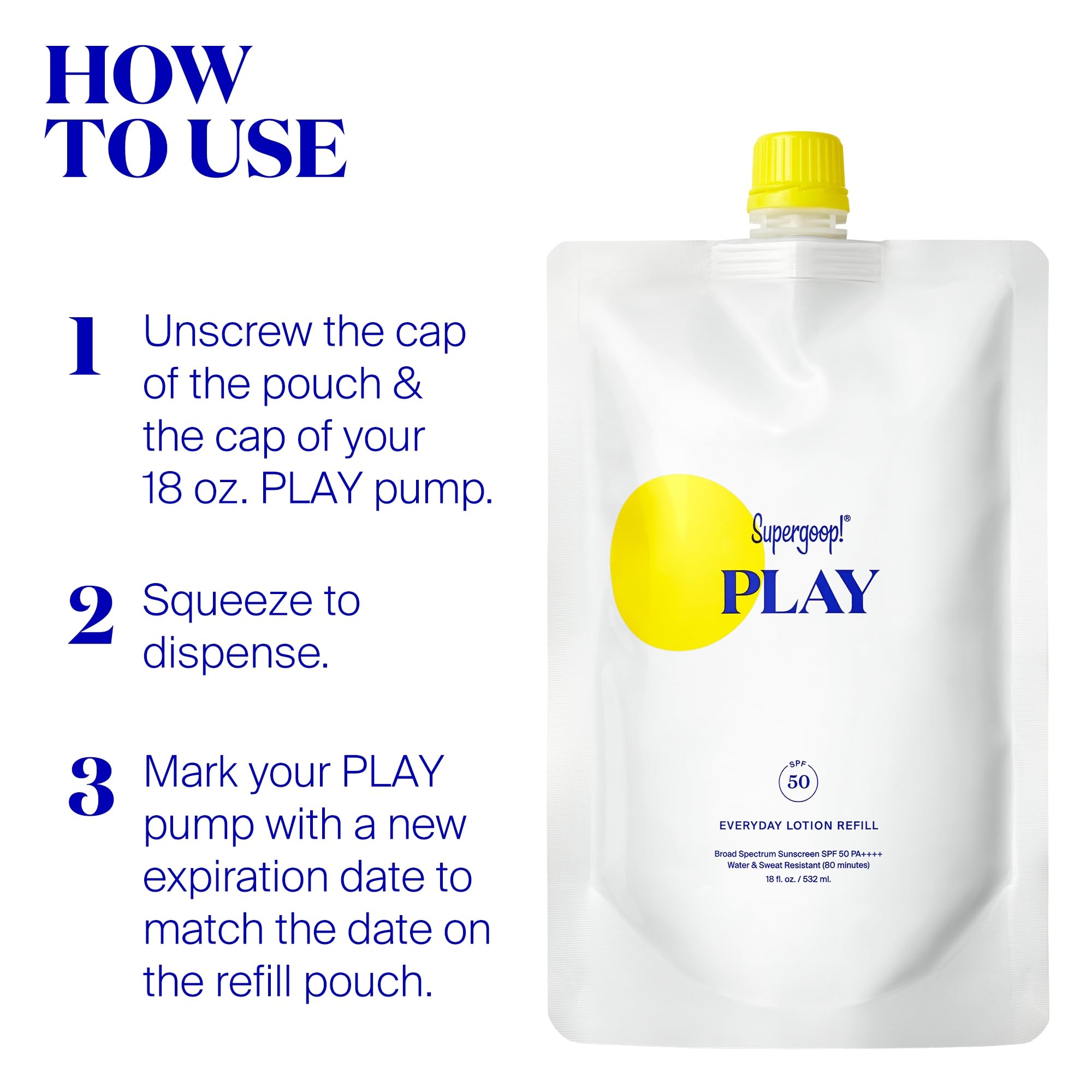 Supergoop PLAY SPF50, ingrédients tournesol et romarin pour nourrir la peau