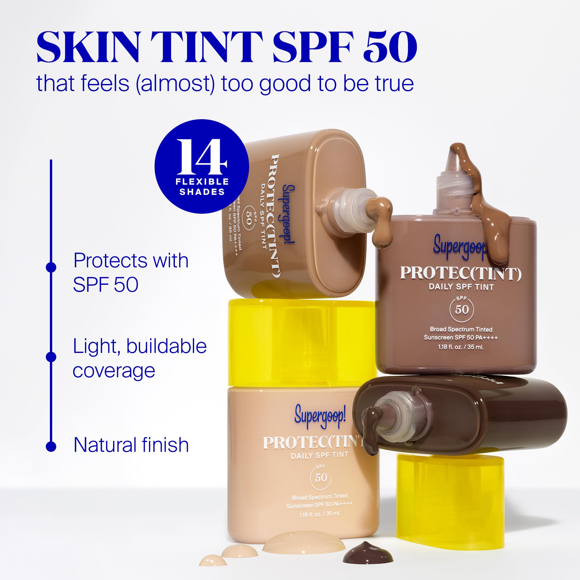 Supergoop Protec(tint) – fini naturel pour un teint frais et uniforme.