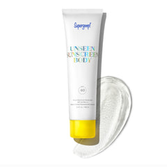 Supergoop Unseen Sunscreen Body SPF 40 – bouteille, protection légère et inodore pour le corps.