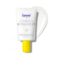 Supergoop Unseen Sunscreen: bouteille invisible offrant protection légère et pratique