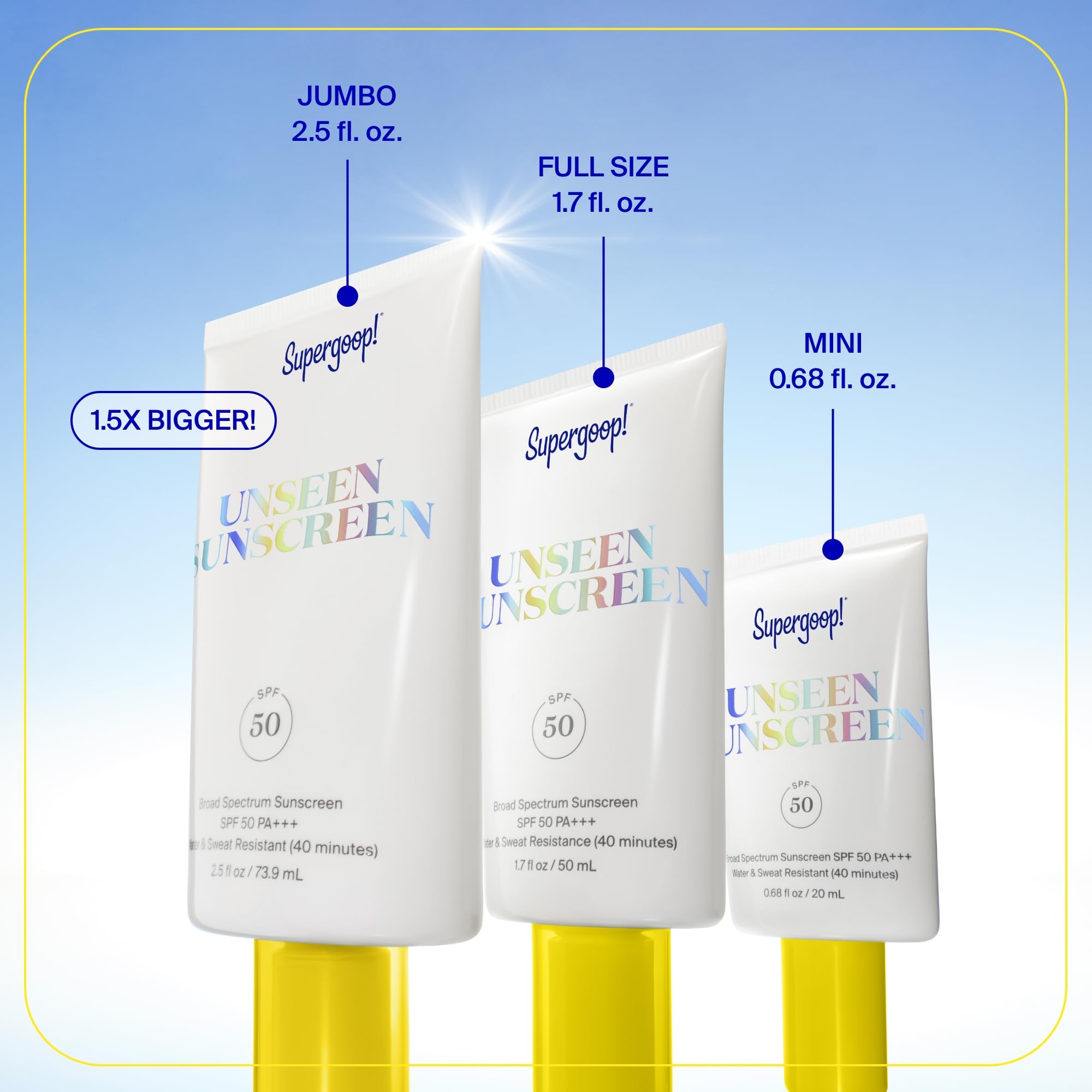 Supergoop Unseen Sunscreen: algues marines protégeant contre les agressions extérieures