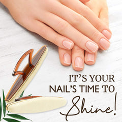 SuperNail buffer avec poignee ergonomique pour une utilisation confortable.
