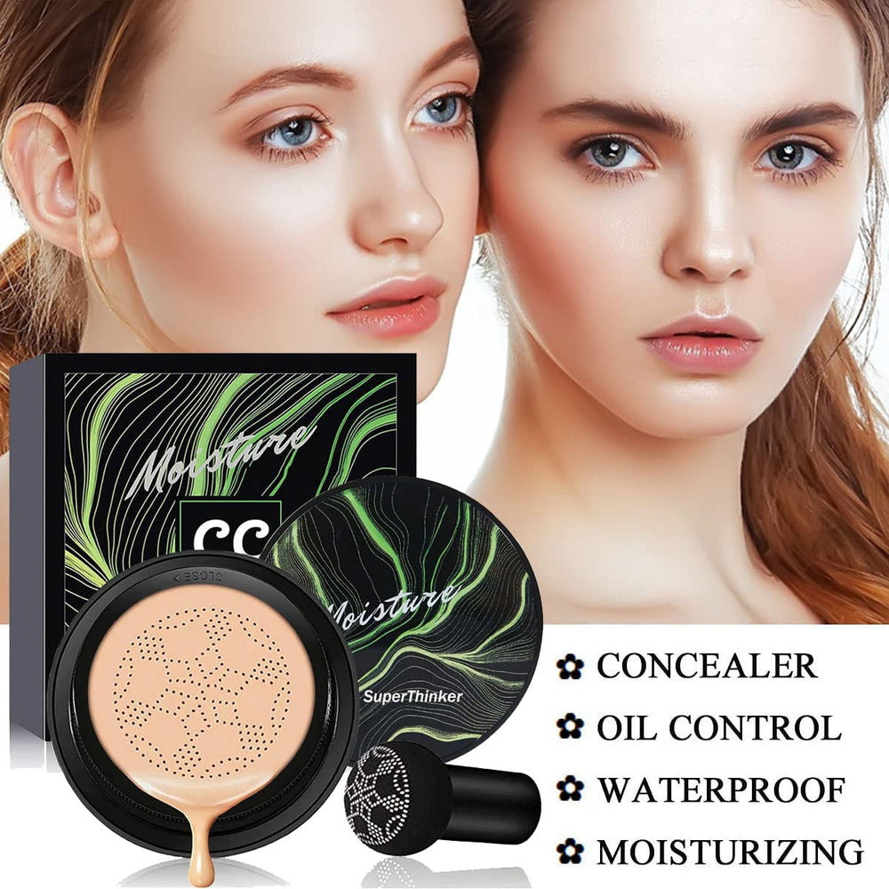 Ingrédients naturels tremella-centella-vitamine E dans le cushion SuperThinker.
