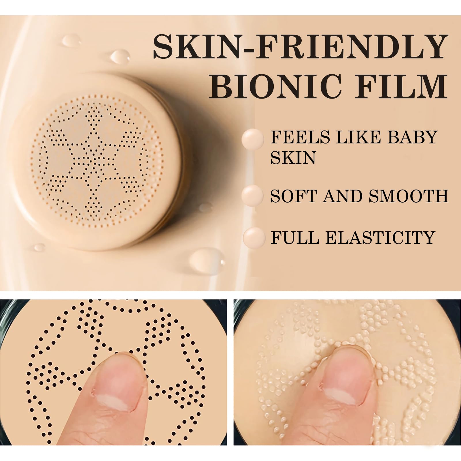 Technique stamp-et-pat avec le cushion SuperThinker pour un résultat durable.
