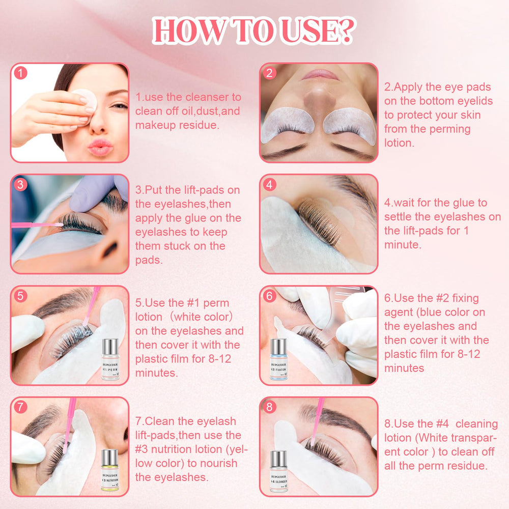 SUPGUDER accessoires-beaute inclus dans le kit lash lift