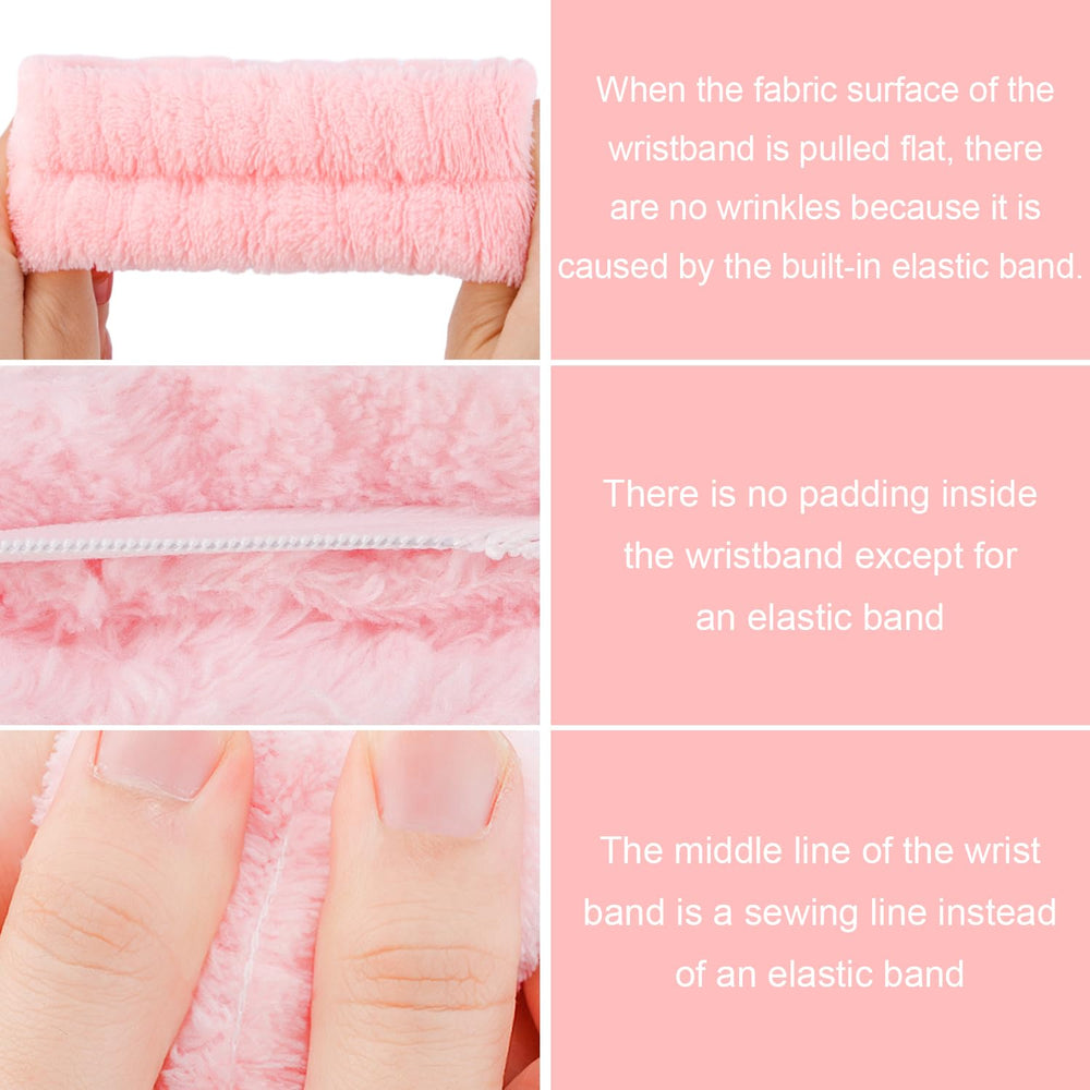 Bracelets-poignet SuPoo absorbants, gardent les bras propres lors du visage.