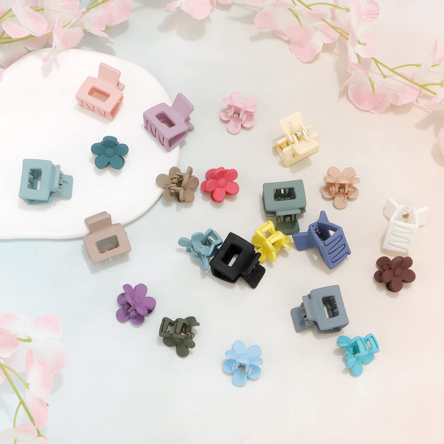 Pinces fleurs miniatures SuPoo non glissantes pour une coiffure fiable.