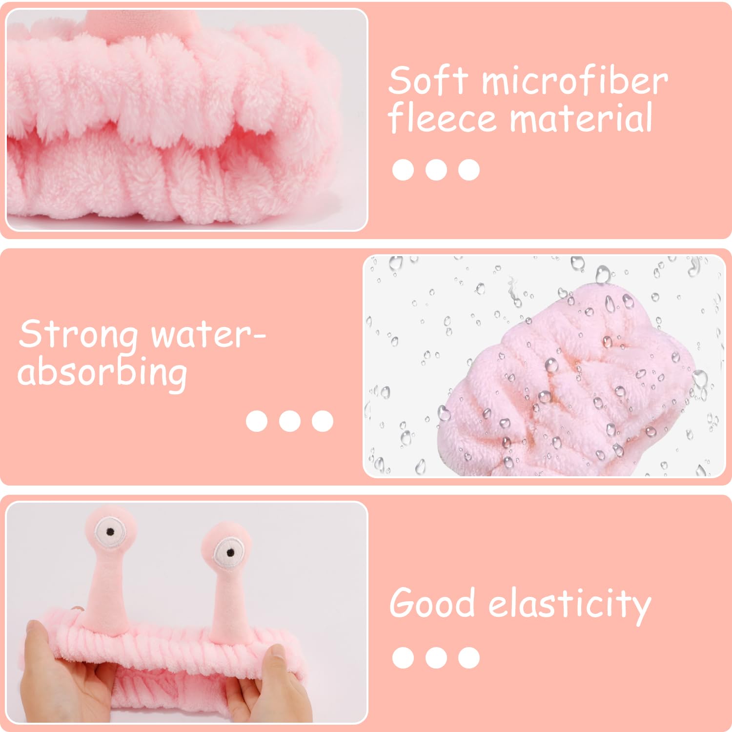Utilisation polyvalente pour spa, maquillage et douche.
