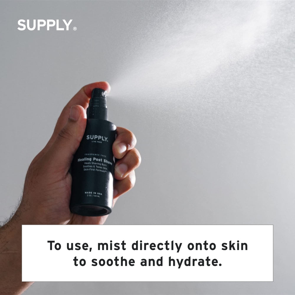 SUPPLY Healing Post Shave, application après rasage pour apaiser irritations.