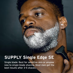 Rasoir SUPPLY Edge SE barre de sécurité NickStop pour une passe indulgente et guidée