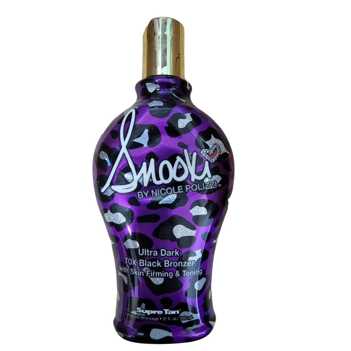Bronzer Supre Snooki Ultra Dark 70x en bouteille pour une teinte profonde et durable.