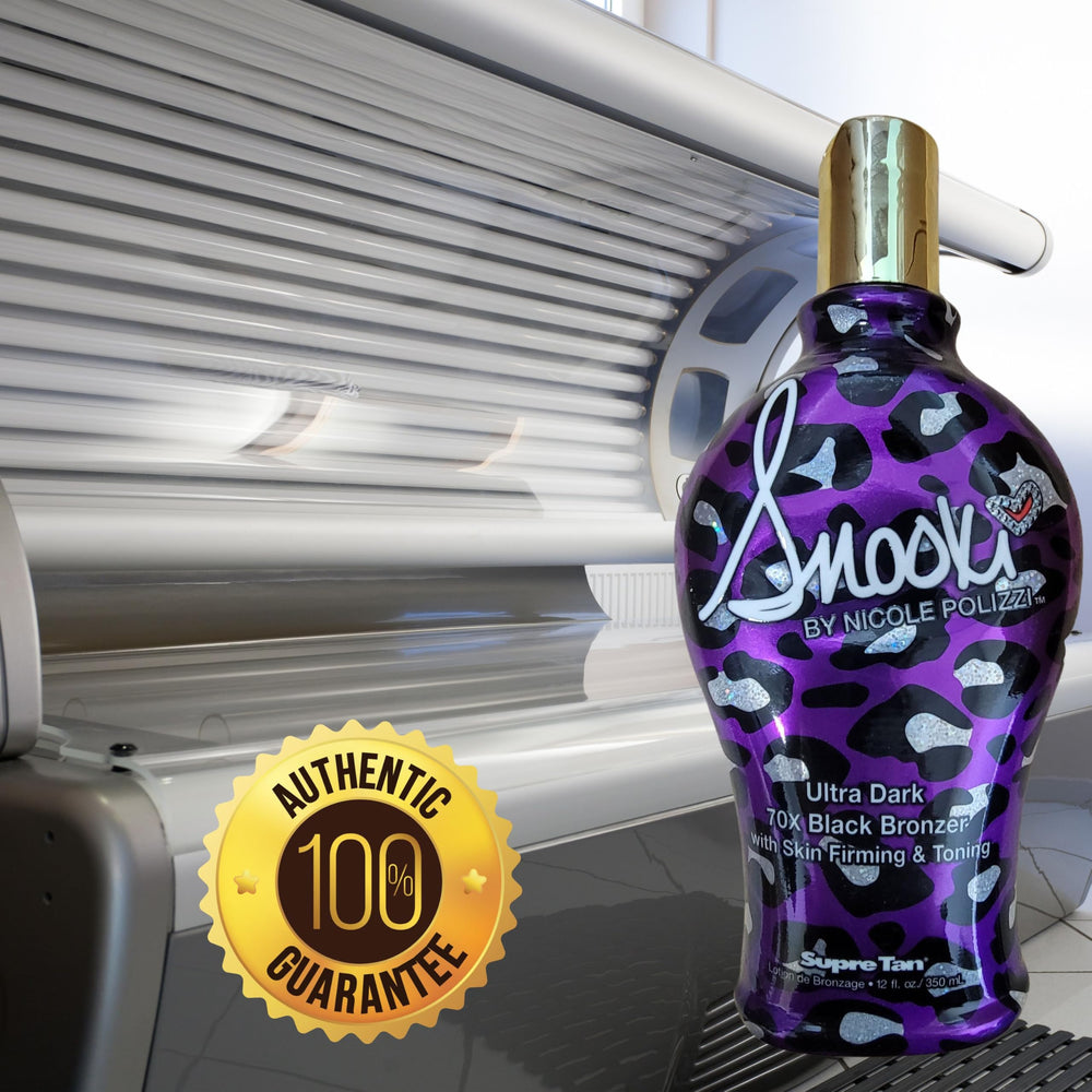 Formule sans paraben ni gluten de Supre Snooki Ultra Dark 70x, parfum Tropical Twist.
