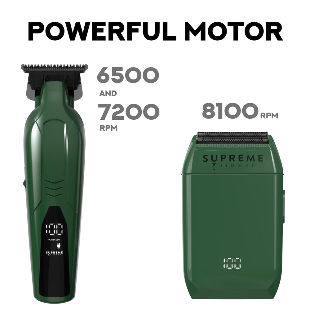 Chargeur mural, socle et USB fournis avec Supreme Trimmer pour voyages faciles