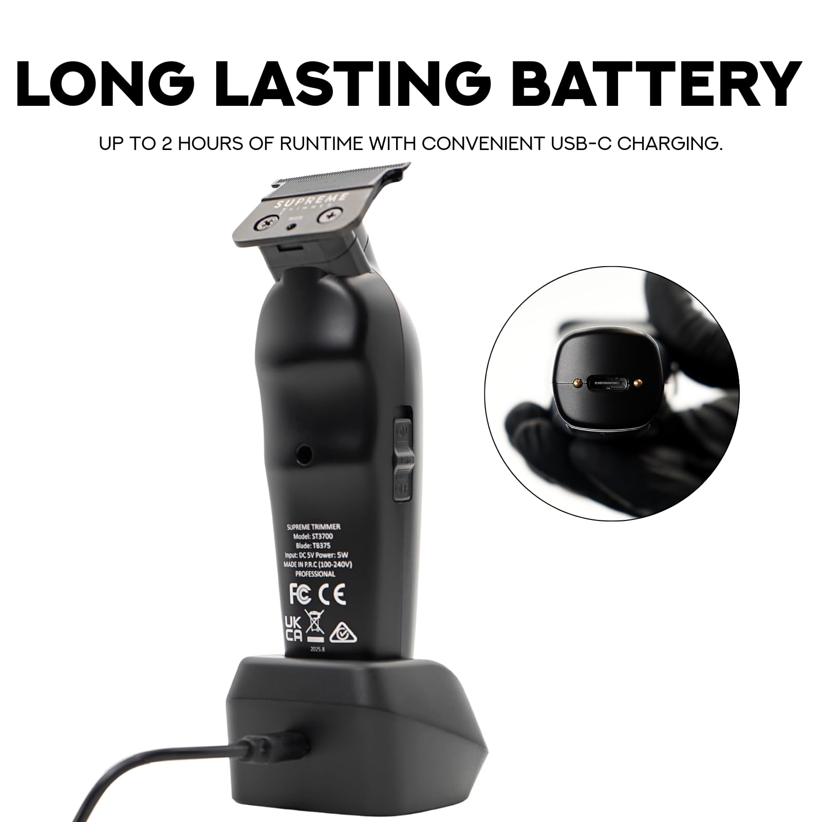 Supreme Trimmer side profile showing ergonomic shape for reduced hand fatigue