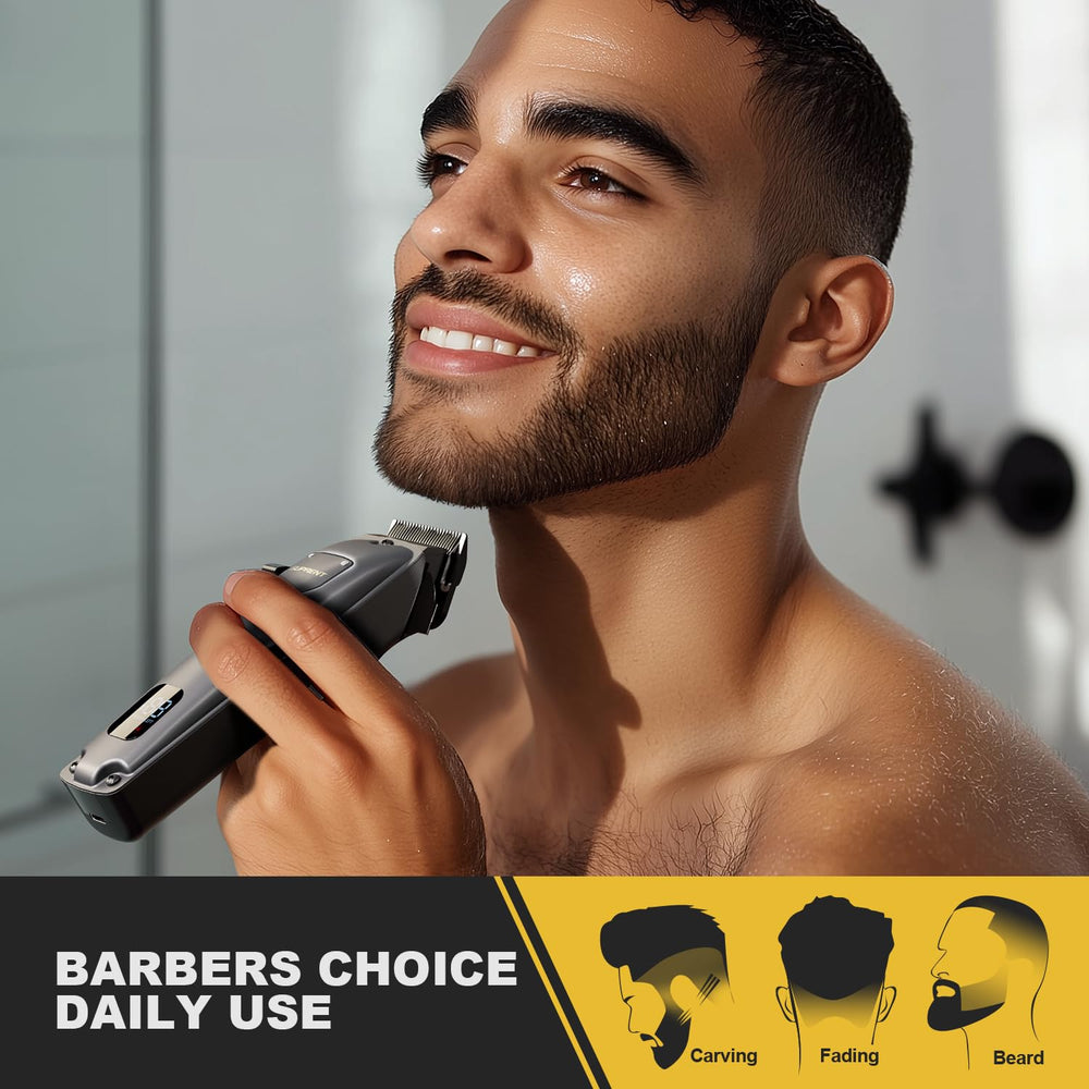 Six guides de coupe SUPRENT pour différentes longueurs et styles.