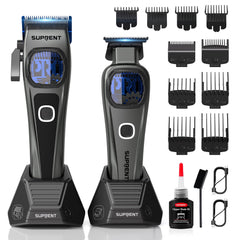 SUPRENT tondeuses professionnelles sans fil avec moteur 10000 tr/min pour des coupes rapides.