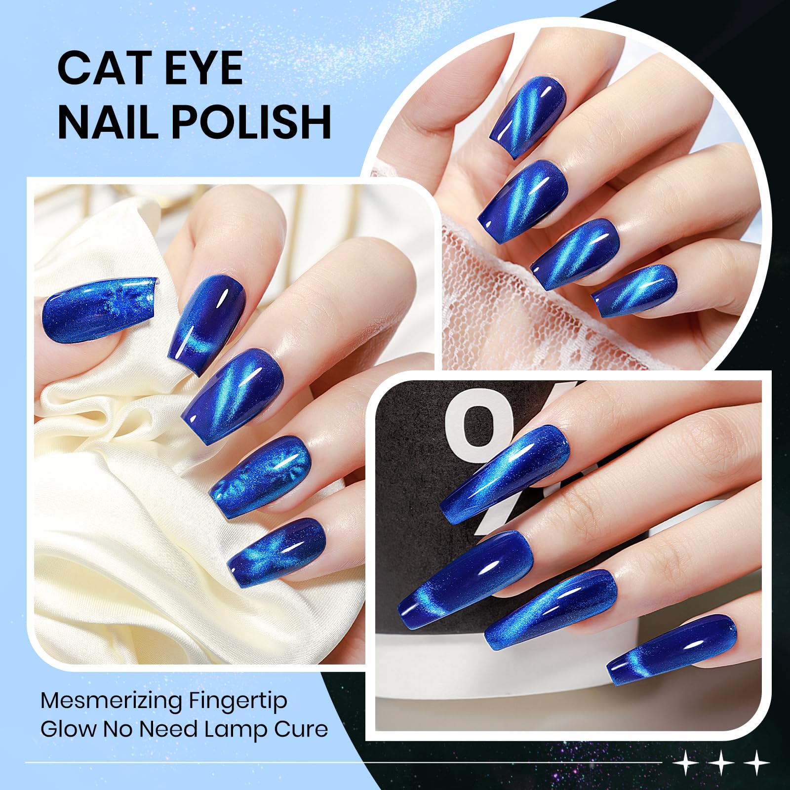 Base et top coat recommandés pour longue durée avec SUPWEE cat-eye.