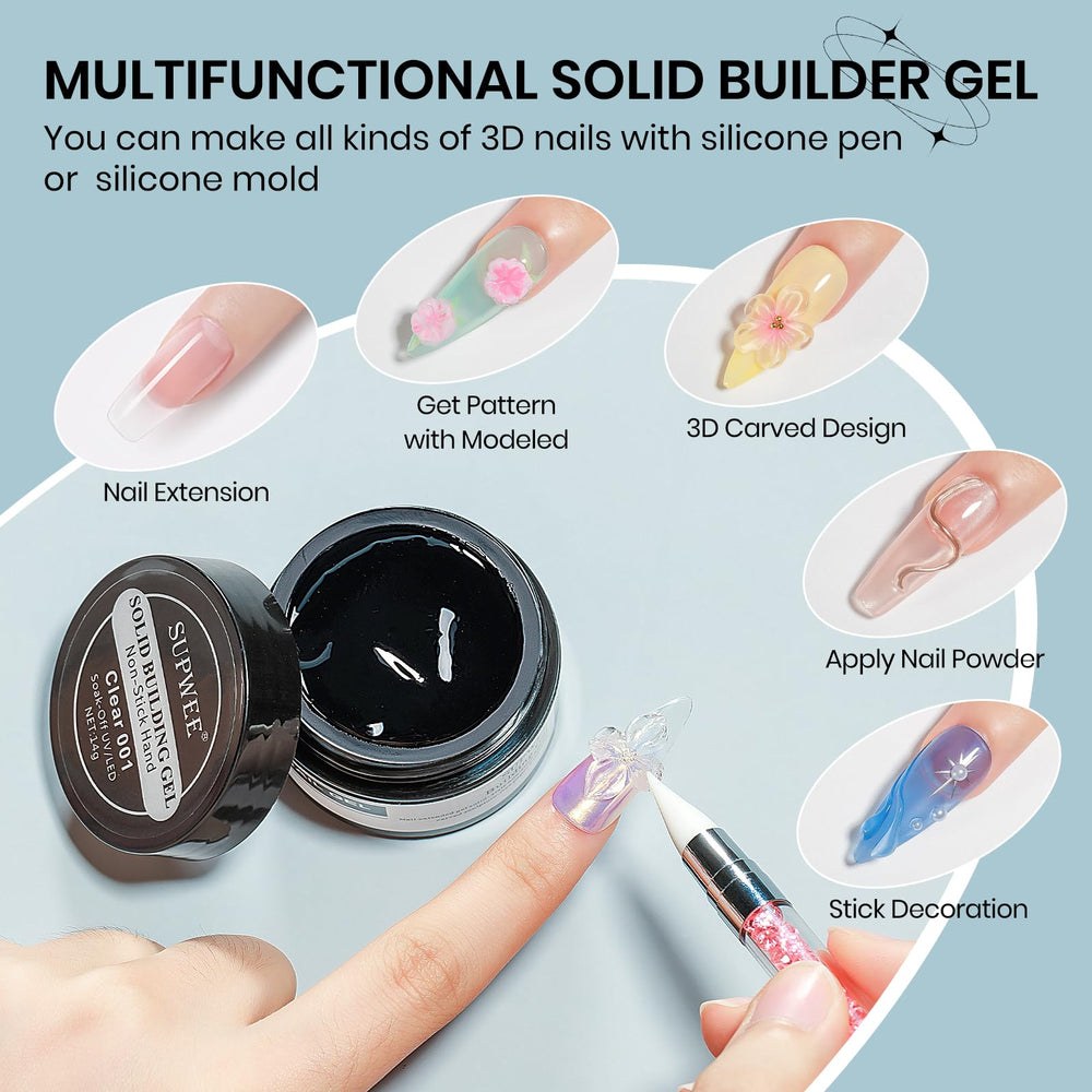 SUPWEE Gel clair : bouteille facile à appliquer pour une finition lisse.