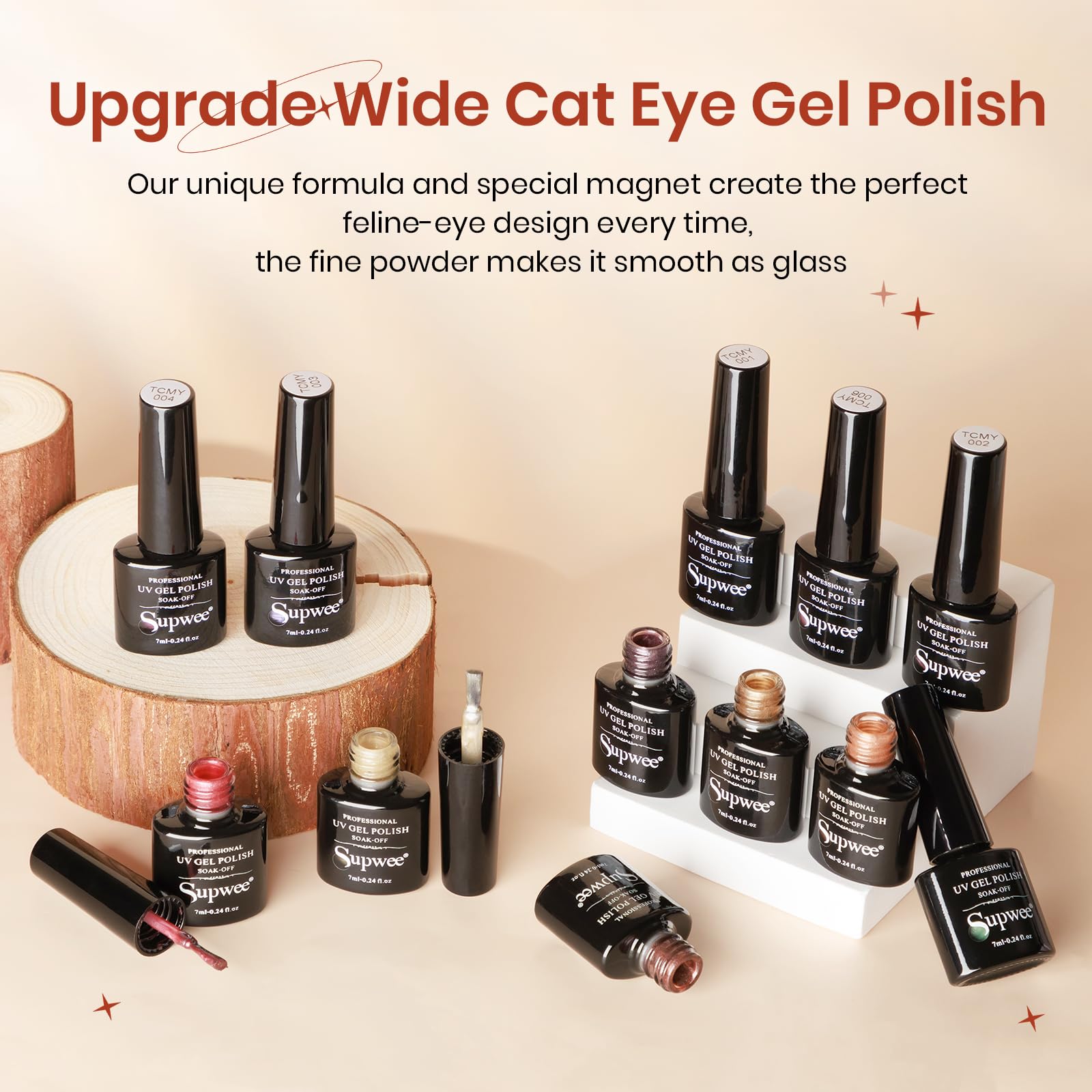 Cadeau Saint-Valentin SUPWEE pour femme avec style cat-eye.