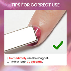 SUPWEE Vernis œil-de-chat: aimant et brosse inclus pour motifs variés.