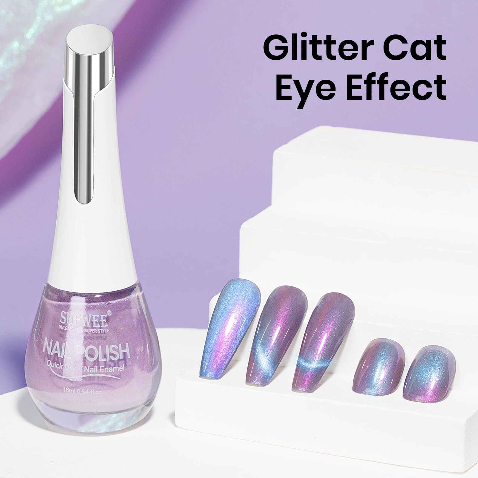 Coffret cadeau SUPWEE Cat Eye avec vernis et aimant