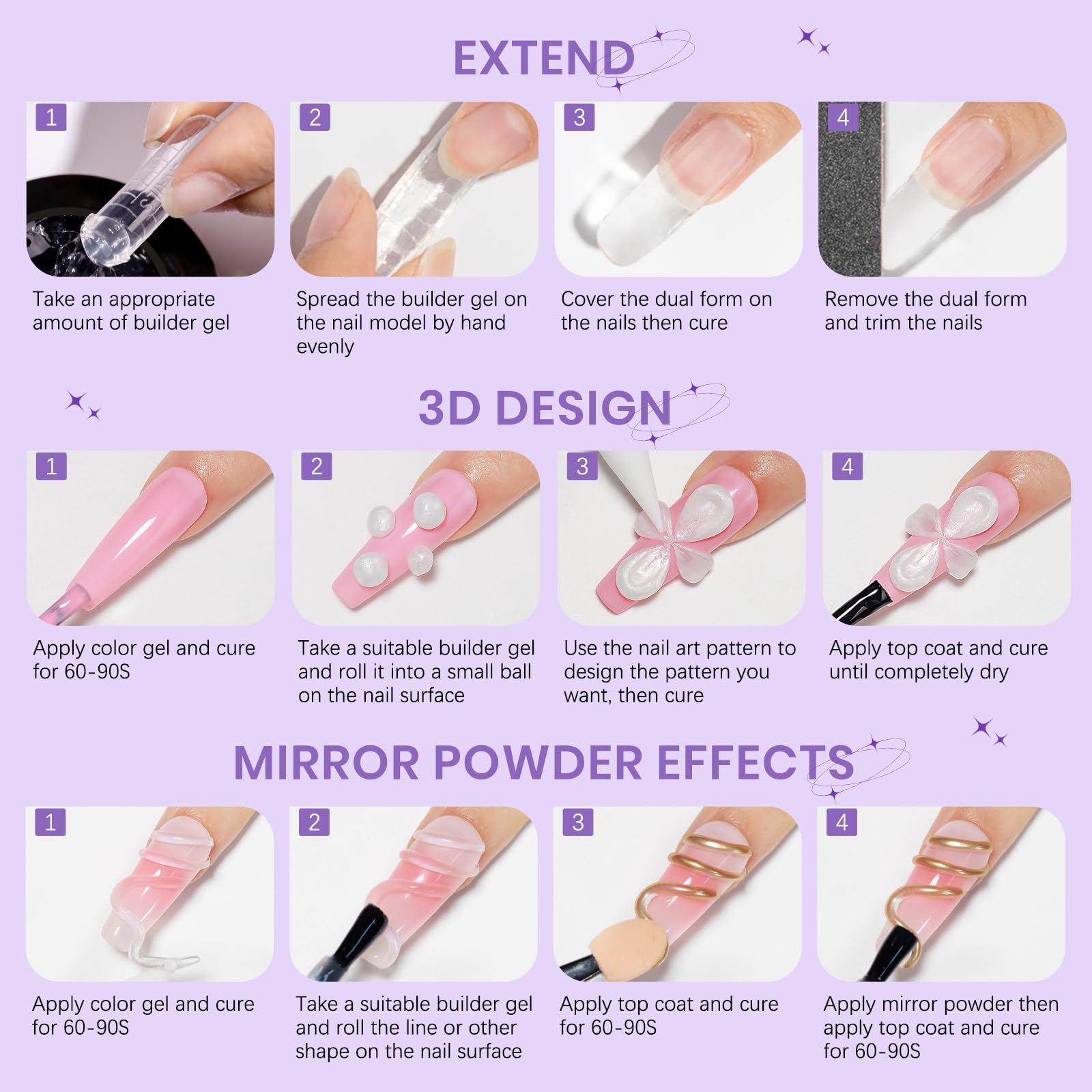Kit complet SUPWEE pour ongles DIY, expérience salon à domicile.
