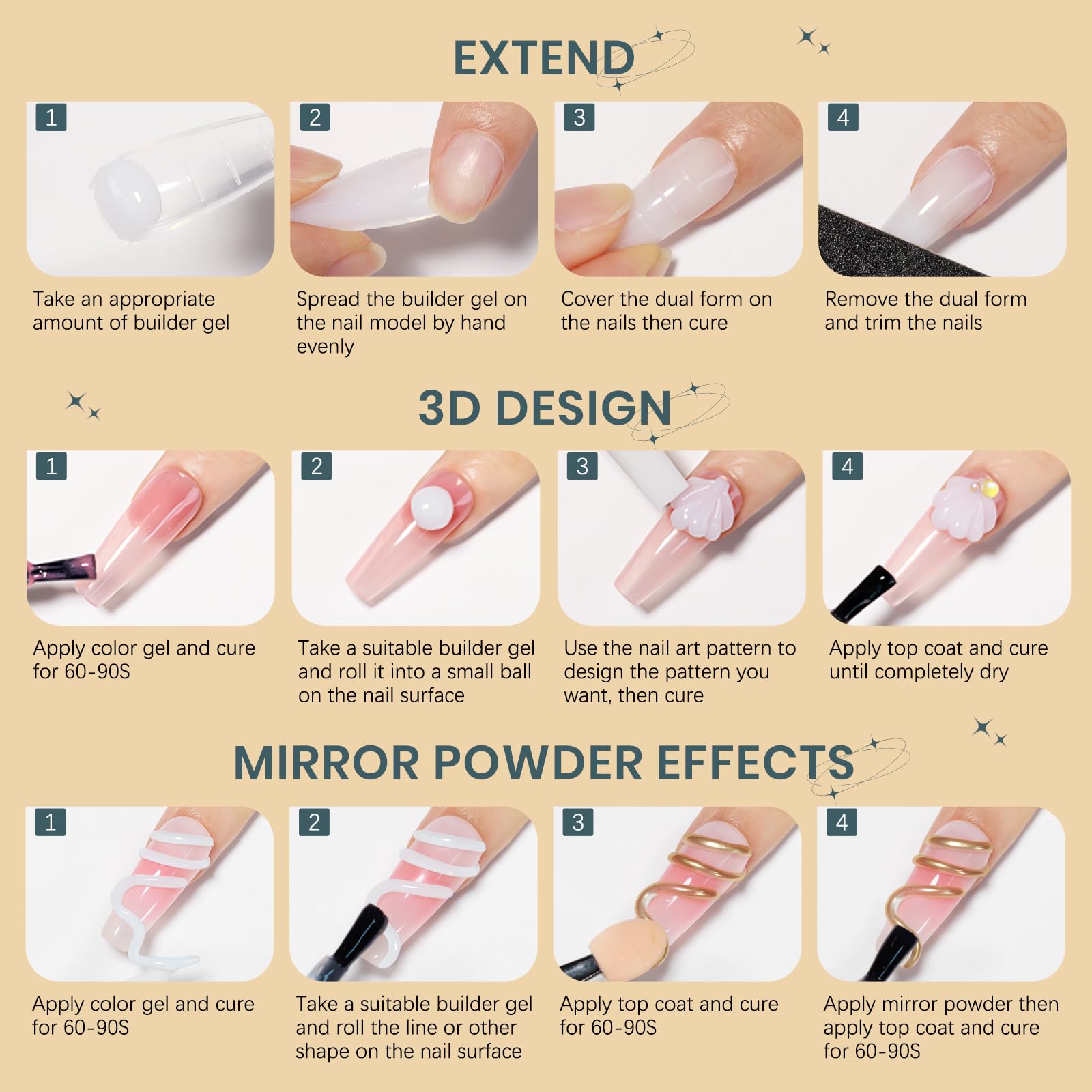 SUPWEE Gel 3D – résultat naturel et durable en manucure maison.